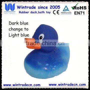 Blue rubber duck change colr