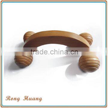 Wooden massage roller in bath set