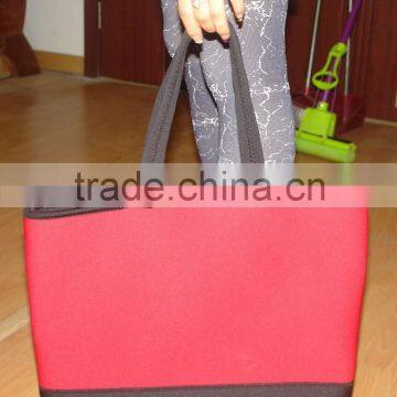 2016 black and red neoprene Shopping Bag