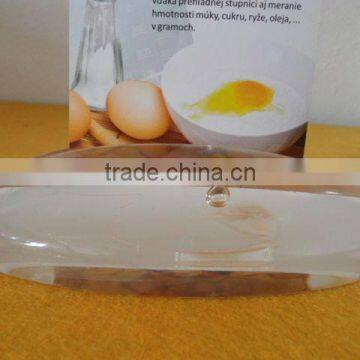 Clear plastic acrylic menu holder