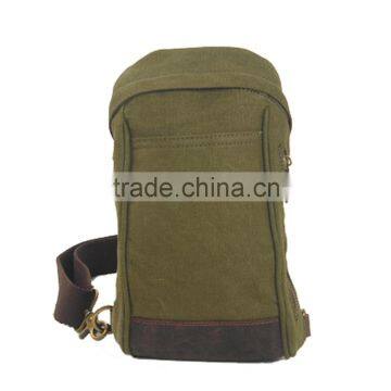 RS1947 Wholesale Leisure Sport Washed Canvas Backpacks With One Strap Chest Bag Army Green