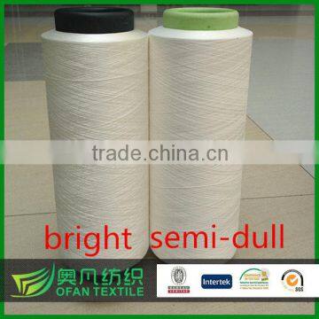 semi dull cationic yarn, full dull cationic yarn, cationic yarn 75/72