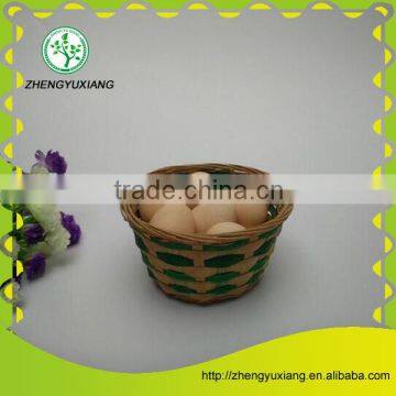 Handmade bamboo kitchen storage egg basket