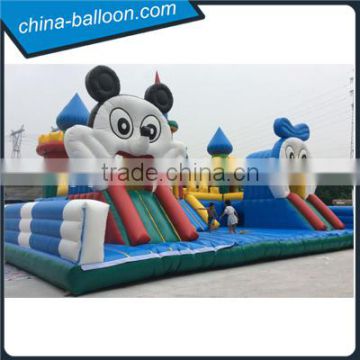 2016 hot sale inflatable fun city, outdoor playground inflatable castle, inflatable amusement park