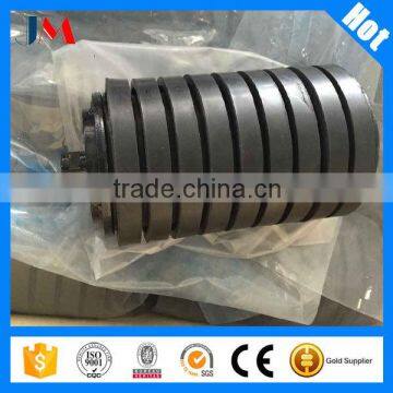 Rubber ring type impact conveyor roller and spare parts