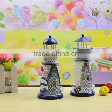 2015 New Design Mediterranean Style Lighthouse Metal Candle Holder photo-4