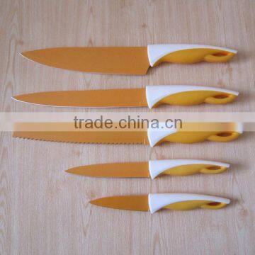 MF rubber handle orange colorful blade knife in kitchen MS027