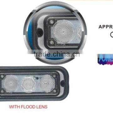 E-MARK R10 LED Strobe Lightheads/LED Emergency Flash Strobe light /Dash light /Grille light (SR-LS-LD-3J),1W Flood light LENs