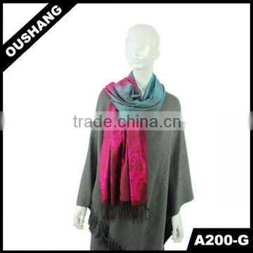 A200-G Women Scarf Yarn Dyed Pattern Scarves