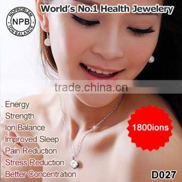 Noproblem D027 Power Tourmaline Germanium Health Balance Clear Crystal Pendant Necklace photo-2