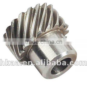 micro stainless steel helical gear for paper shredder, laser printer gear