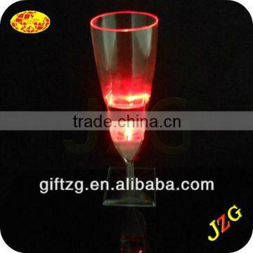 Red plastic LED champane glass