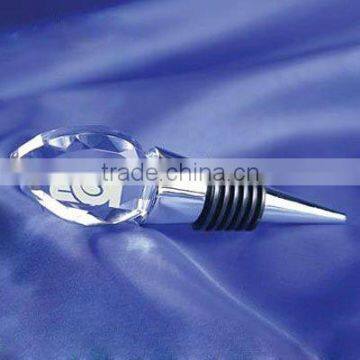 crystal custom wine stopper for wedding gift