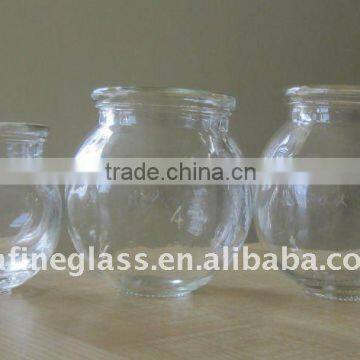five size clear glass vacumm cupping glass sets vacumm cupping jar