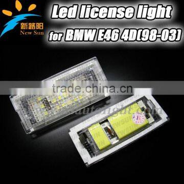 Error Free Led License Plate Light Lamp For Bmw 98-05 E46 4D,18SMD Dustproof Led License Plate Light Bulbs