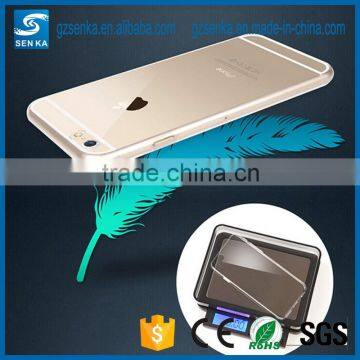 free sample 0.3mm transparent tpu mobile phone case for iPhone 6s