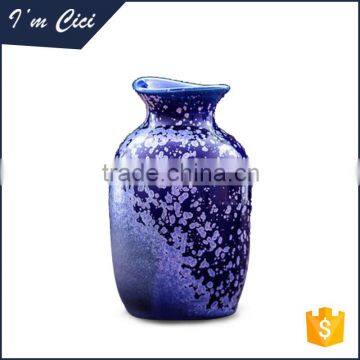 Chinese classical noble purple ceramic flower vase CC-D036