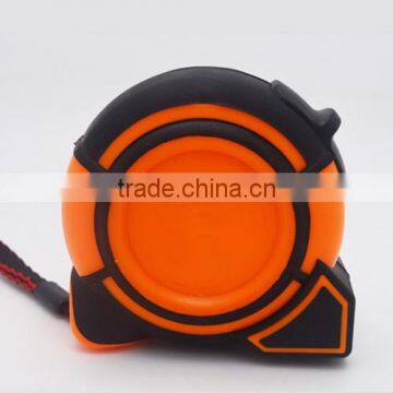2015New design Co-molded rubber case type durable magnetic measure tape,stainless steel tape measure,function of measuring tools