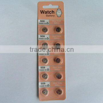 SG9 SILVER OXIDE BUTTON CELL