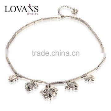 High Quality Jewelry 925 Sterling Silver Necklace With Rhinestone
