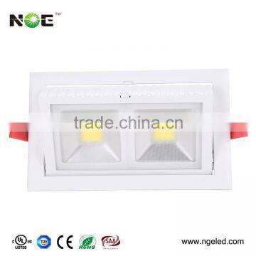 rectangular high bright high warranty cob led downlight 38w cob square downlight