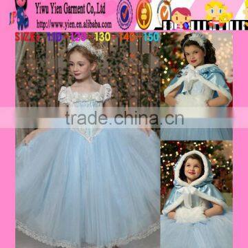 2015 factory direct hot holiday baby girl dress boutique shop top quality cheaper snow white Princess dress