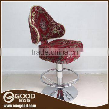 Luxury Hotel Furniture Casino Swivel Bar Chair