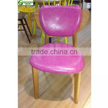 Leather And Wood Dining Chair/Dining Restaurant Chair/Leather Chair Wood Adirondack Chair