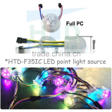 12v full color waterproof rgb led point lights for amusement rides