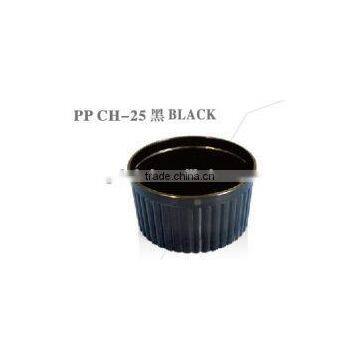Wholesale High Quality Resistant Baking Cup Mousse Pudding Plastic Disposable Cups Black White Transparent Colors