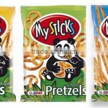 Pretzels and Sticks with Salt - 200 g. Private Label Available. Made in EU.