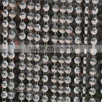 BC141 Wholesale Crystal bead curtain K9 crystal curtain hanging beads curtain handmade bead curtains for TV backgound