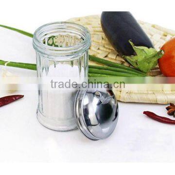 Glass Spice Bottle With Metal Hole Lid photo-4