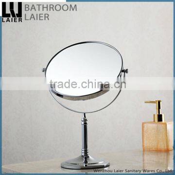 Western Unique Design Timeless Brass Chrome Finishing Double Face Tabled Bathroom Accessories Bathroom Mirror