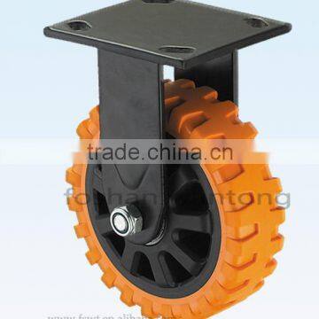 4-8 Inch Heavy Duty Industry PU/PVC Fixed Caster Wheel