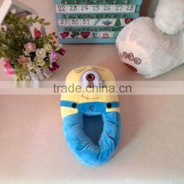 Newest design Despicable Me Minions Plush Slipper Shoes for adult