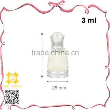 Extraordinary 3 ml graceful frosted glass essential oil bottle