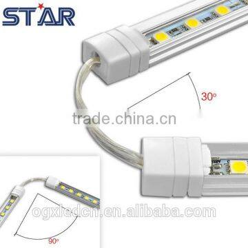 Blister Plastic Packing 5050 12V 72led/m 16W 30cm Programmable Led Profile Frosted Cover Rigid Strip Light