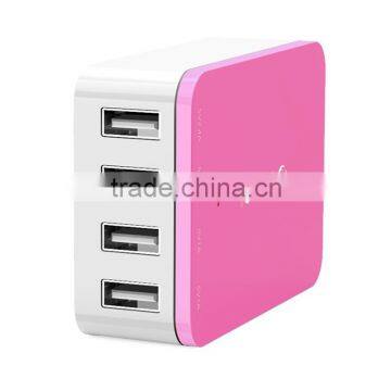 CE,ROHS,FCC Approved usb charger 4 port smart phone charger,ODM/OEM quick deliver power sockets