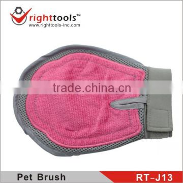 RIGHTTOOLS RT-J13 nylon glove pet grooming brushes with soft rubber pad