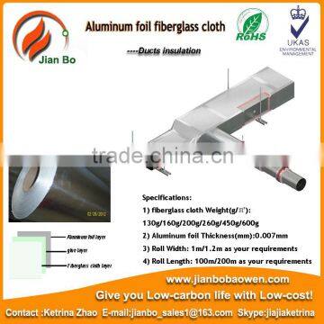 Fiberglass cloth aluminium foil for large pipe insulation