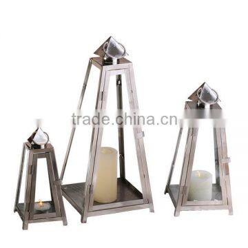 Pyramid Garden Stainless Steel Candle Lantern 1002 photo-3