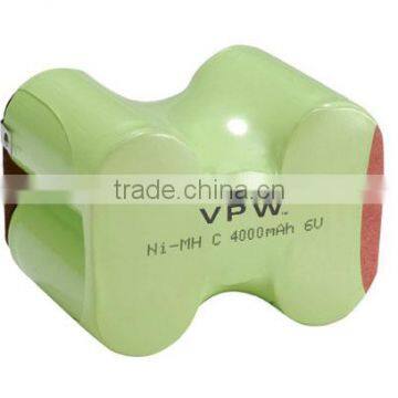 Rechargeable sub c nimh battery C 6V /nimh c 4000mah 1.2v rechargeable battery for power tools