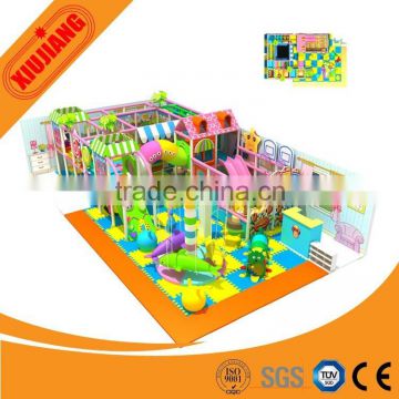 Toddler Play Soft Indoor Playground Equipment with Slides and Climbing.