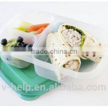 Bento Lunch Box Containers Food Portion Control Reusable BPA-Free photo-2