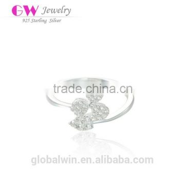 Wholesale Men Gay Ring Design With Clear CZ Diamend Clover