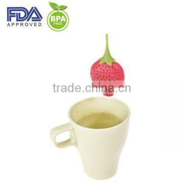 Strawberry Silicone Tea Bag,silicone Tea Strainer photo-3