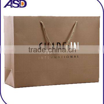 ivory card-board gilded paper gift bags Garment Shopping bag Professional custom made