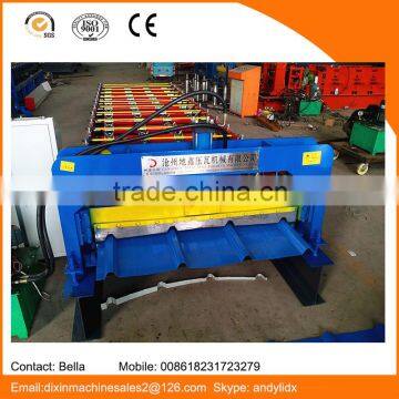 Dixin Full Automatic Steel Cold Iron Sheet Trapezoidal Profile Rol Forming Machine for Wall Tile photo-5