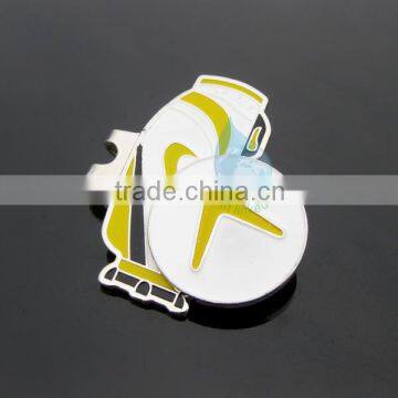 2014 custom desgin metal pretty golf magnetic hat clip